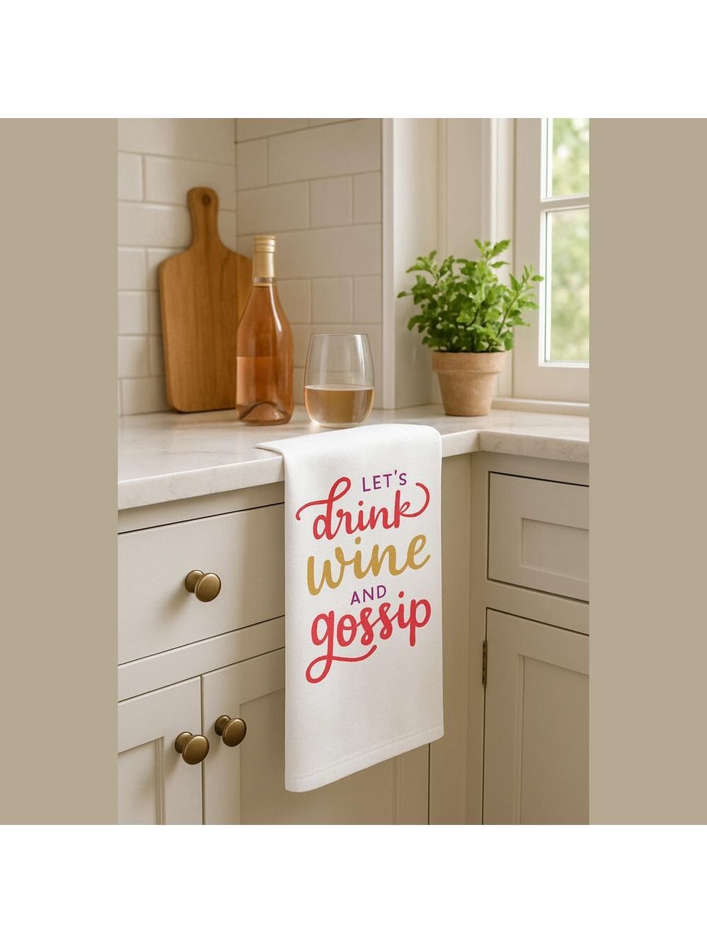 ($5) Bevvy Tea Towels - Wine & Gossip